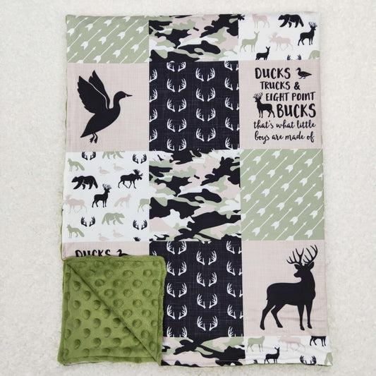 Baby Boy Hunting & Outdoors Blanket – 29” x 43”